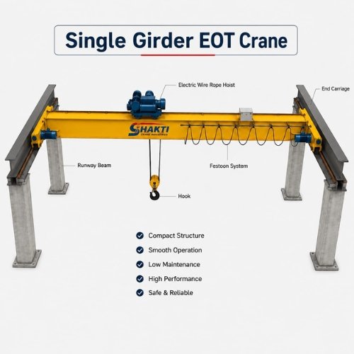 Single Girder E.O.T. Crane